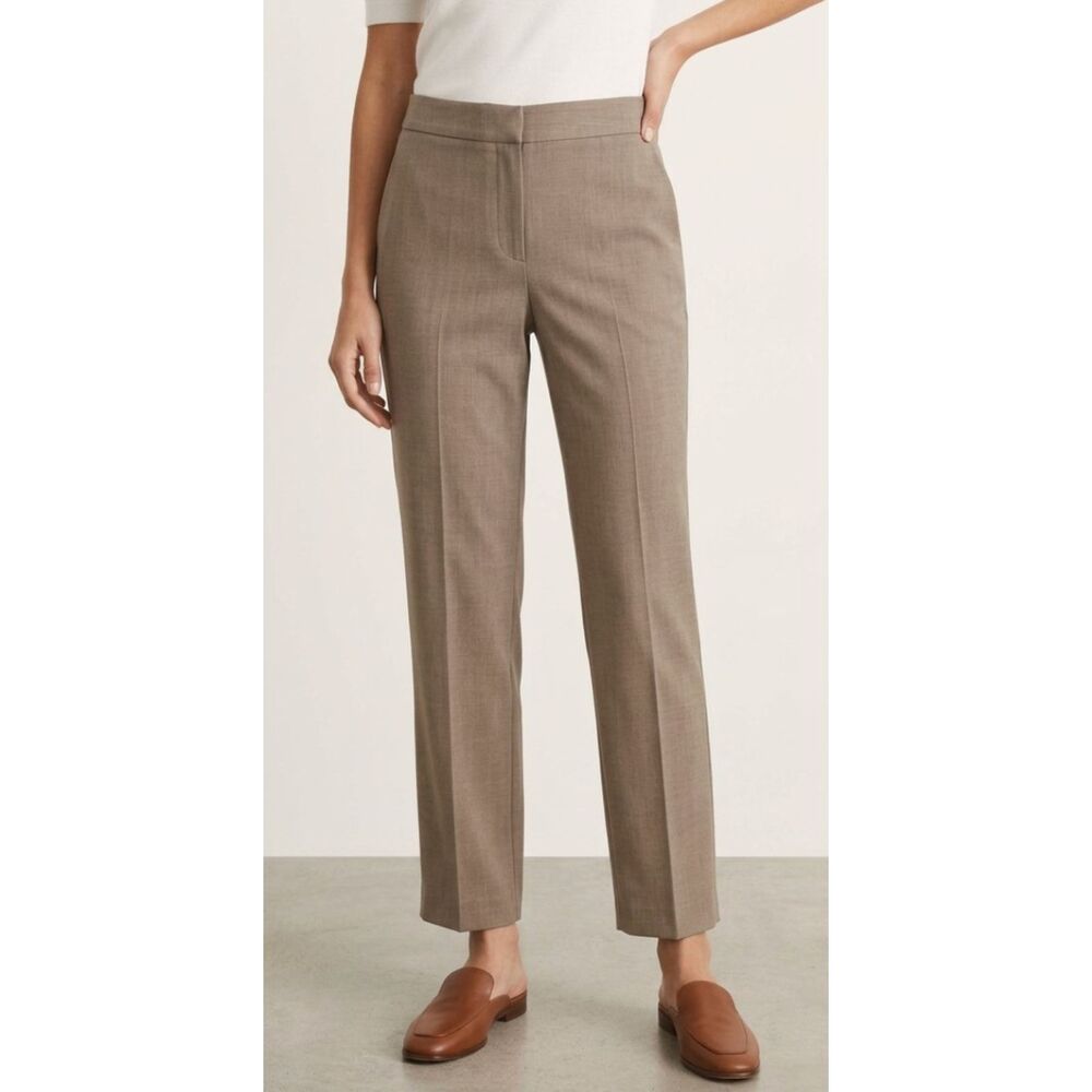 Lafayette 148 New York Virgin Wool Trousers Tan Size 0 Petite XS
